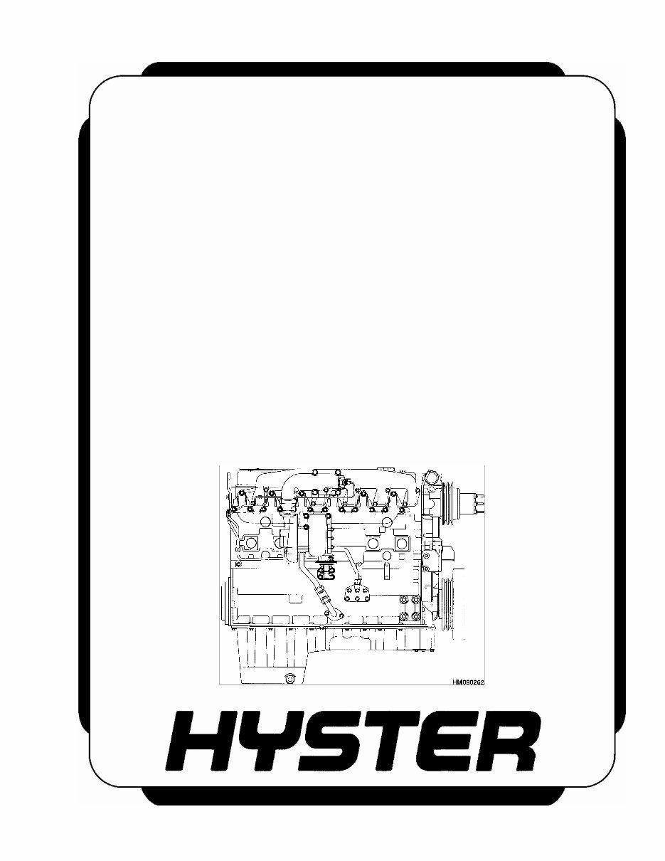 Hyster K005 (H3.50-5.50XM, H4.00XM-5, H4.00XM-6, H4.00XMS-6 Europe) Forklift Service Repair Workshop Manual preview img 1