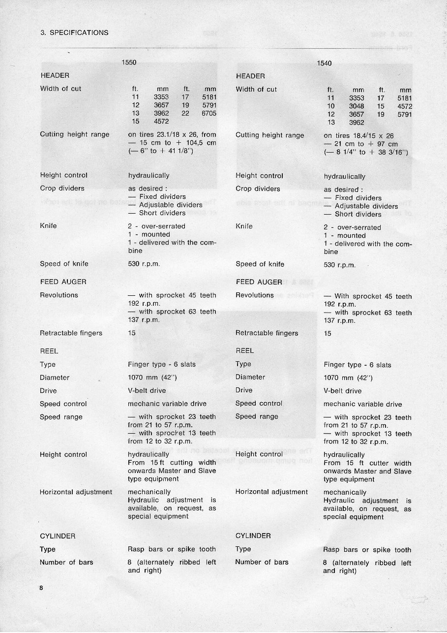 Clayson 1540 1550 New Holland Manual preview img 10