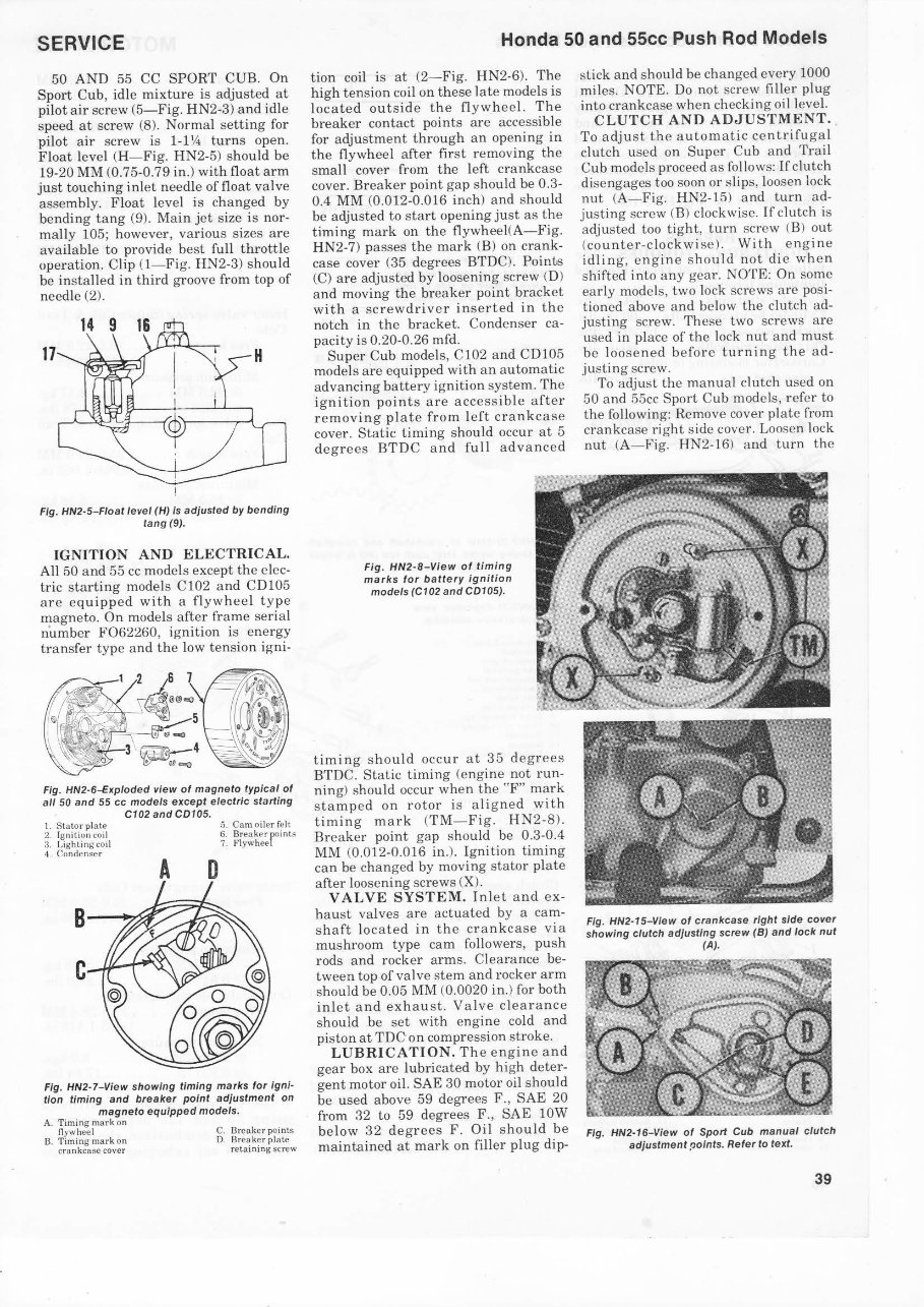 Honda 50 c 100 c 102 c 110 c 114 Service Repair Manual preview img 2
