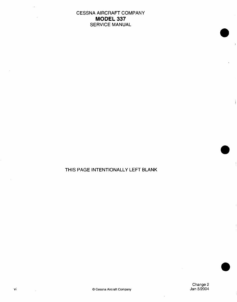 Cessna 337 T 337 FT337 F337 service manual d2500-2-13 preview img 9