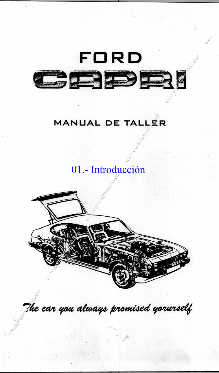 1974-1978 Ford Capri Service & Repair Manual preview img 1
