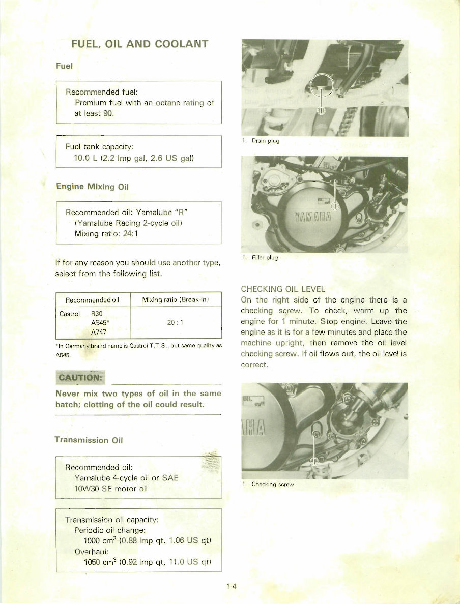 1985–1988 Yamaha Tri-Z 250 (YTZ250) OEM Service & Repair Manual preview img 7