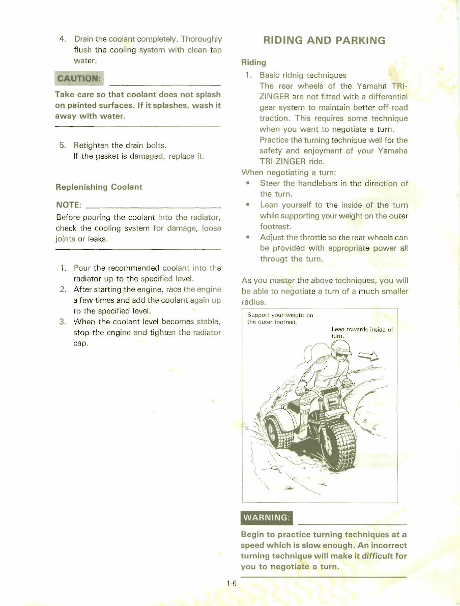 1985–1988 Yamaha Tri-Z 250 (YTZ250) OEM Service & Repair Manual preview img 9