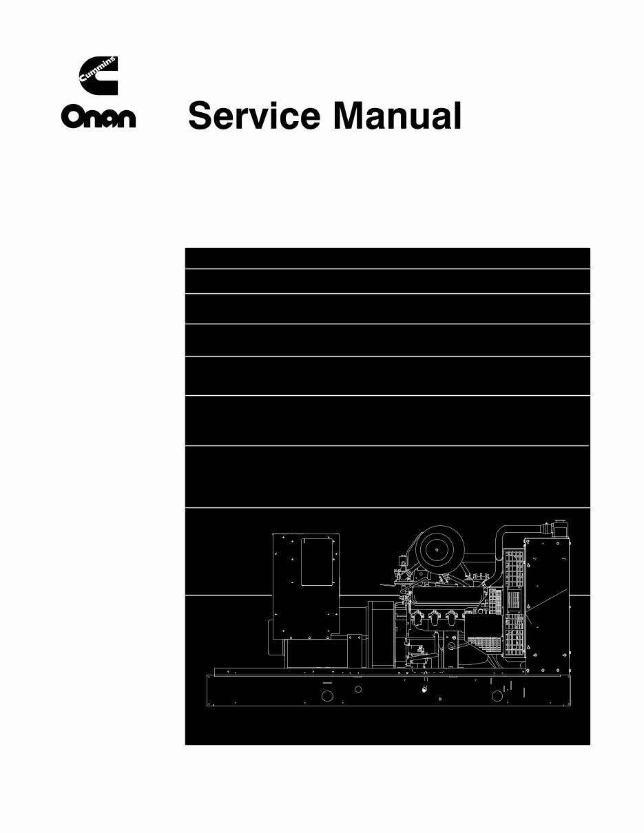 Cummins Onan GGFB GGFC GGHB GGHC GGHD Generator Sets Complete Workshop Service Repair Manual preview img 2