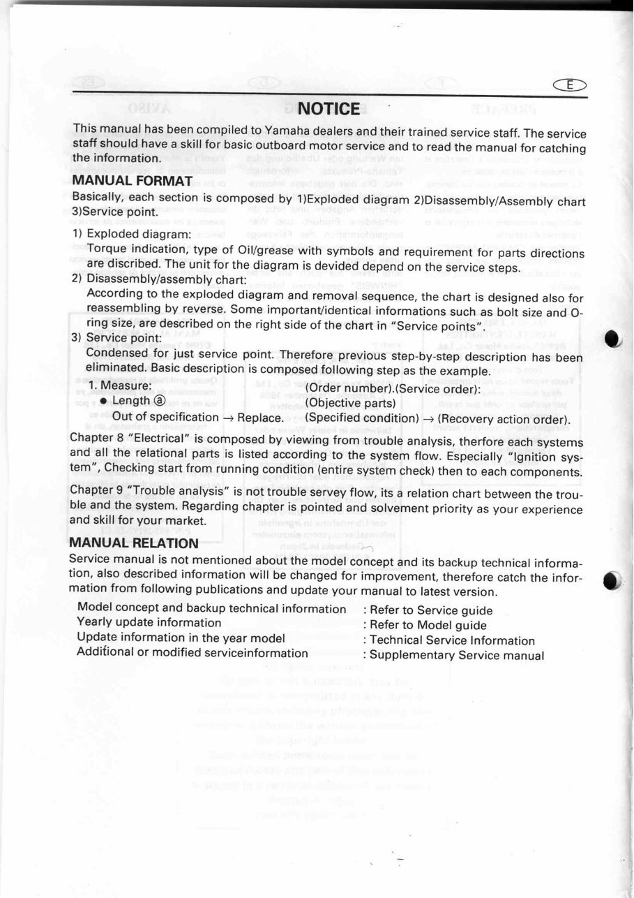 Yamaha Marine Outboard 75A, 85A, E60J, E75B Service & Repair Manual - ! preview img 3
