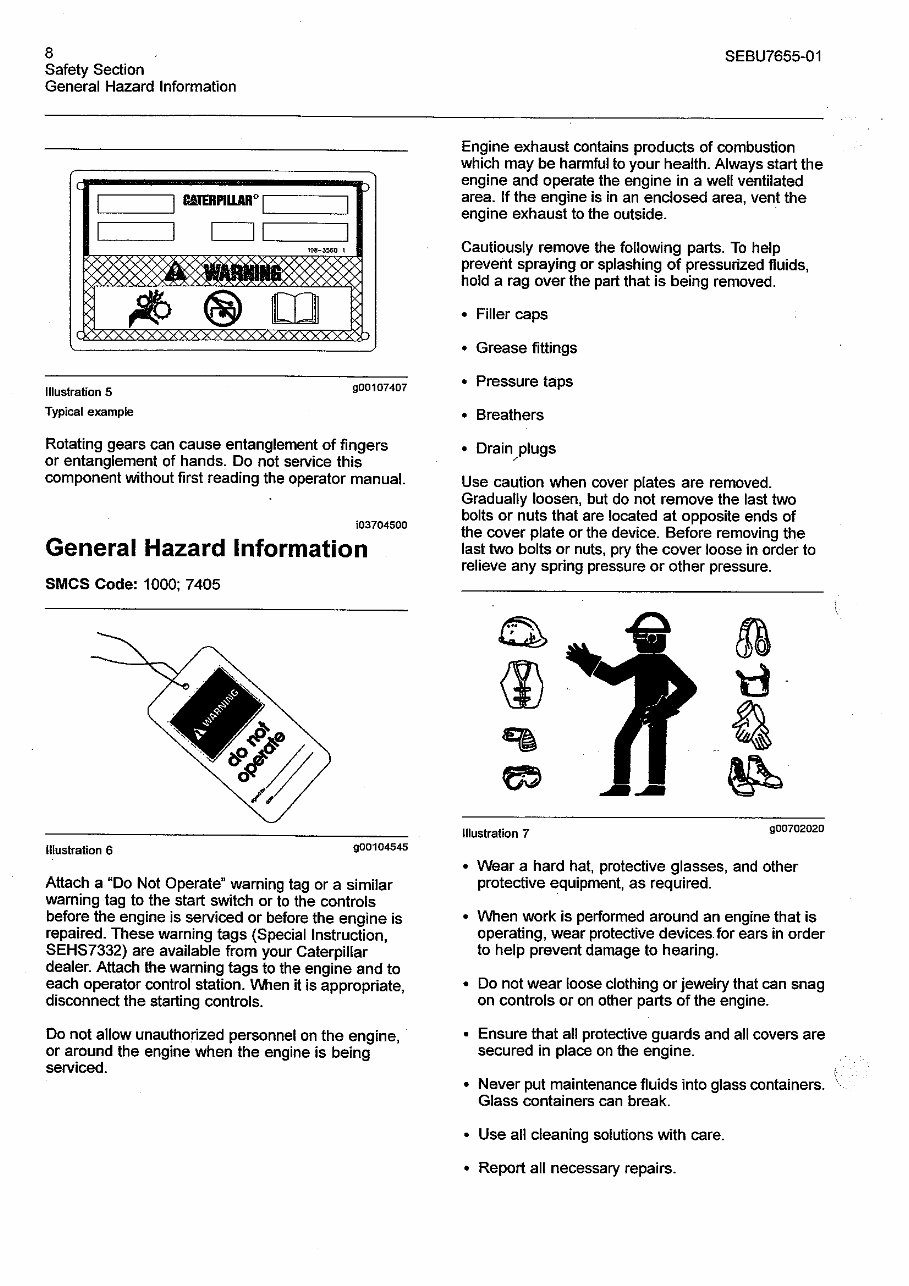 Cat 3054C industrial engine operation and maintnance manual preview img 8