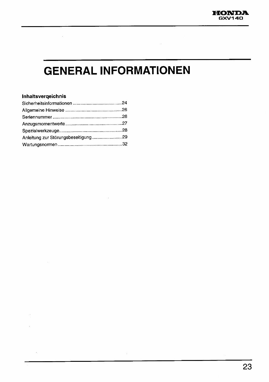 Honda GXV140 Vertical Shaft Engine Repair Manual preview img 5