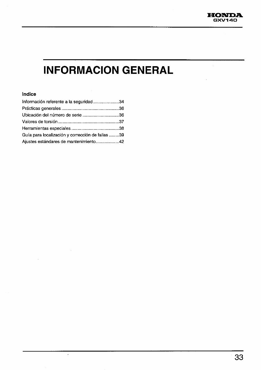 Honda GXV140 Vertical Shaft Engine Repair Manual preview img 6