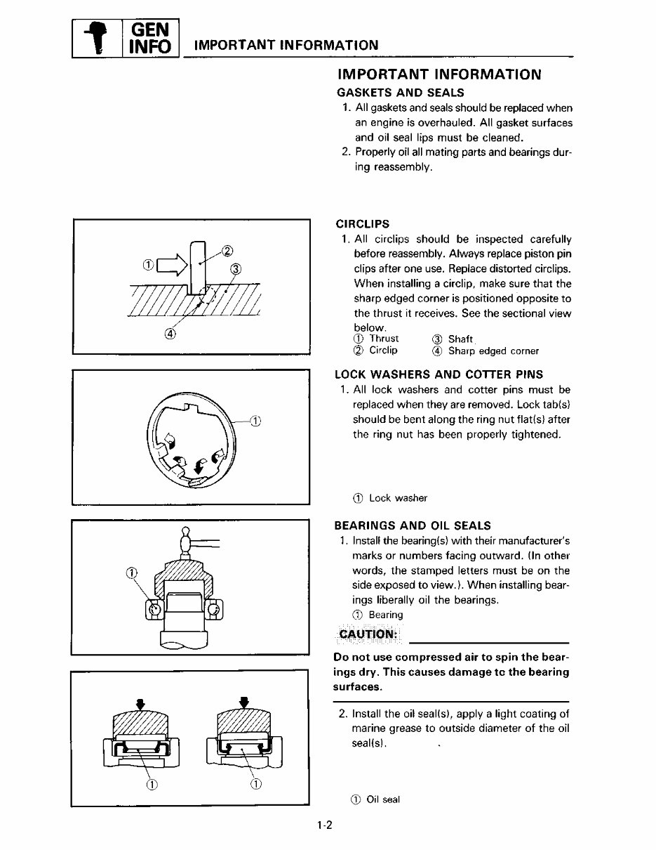 1987 Yamaha 150 ETLH Outboard service repair maintenance manual. Factory Service Manual preview img 10