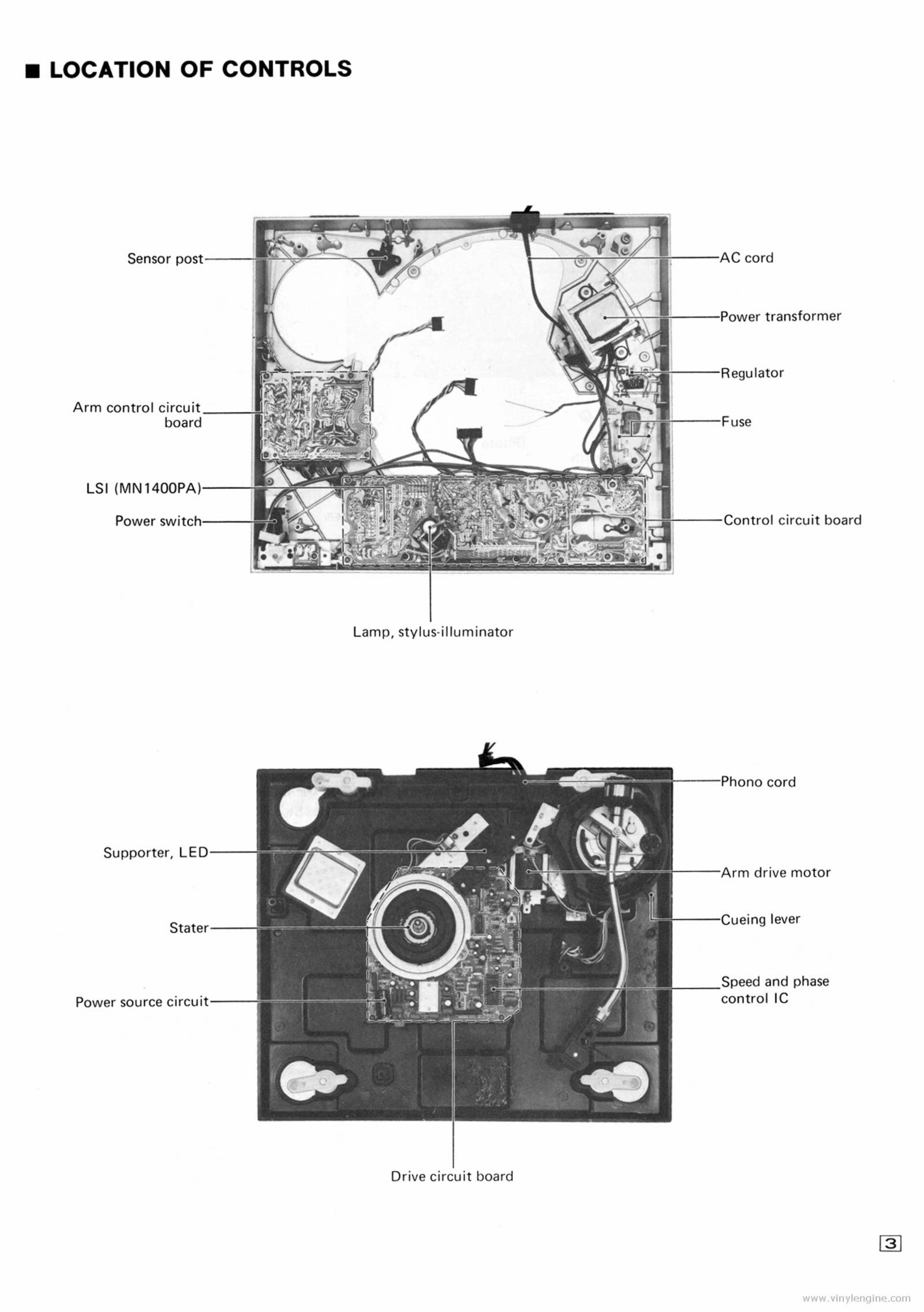 Technics SL-1600 mk2 Turntable , Service Manual & Supplement preview img 3