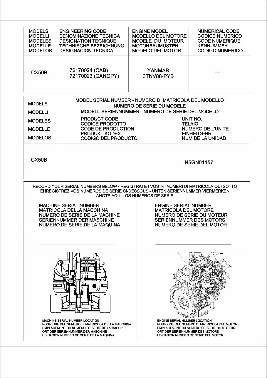 CASE CX50B Mini Crawler Excavator Service Parts Catalogue Manual INSTANT preview img 2