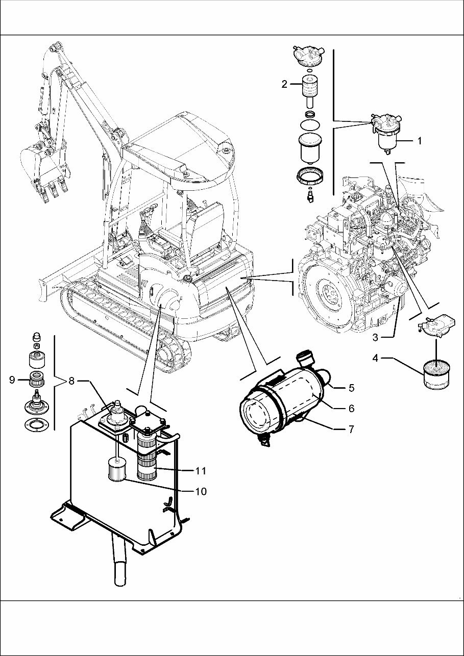 CASE CX50B Mini Crawler Excavator Service Parts Catalogue Manual INSTANT preview img 4