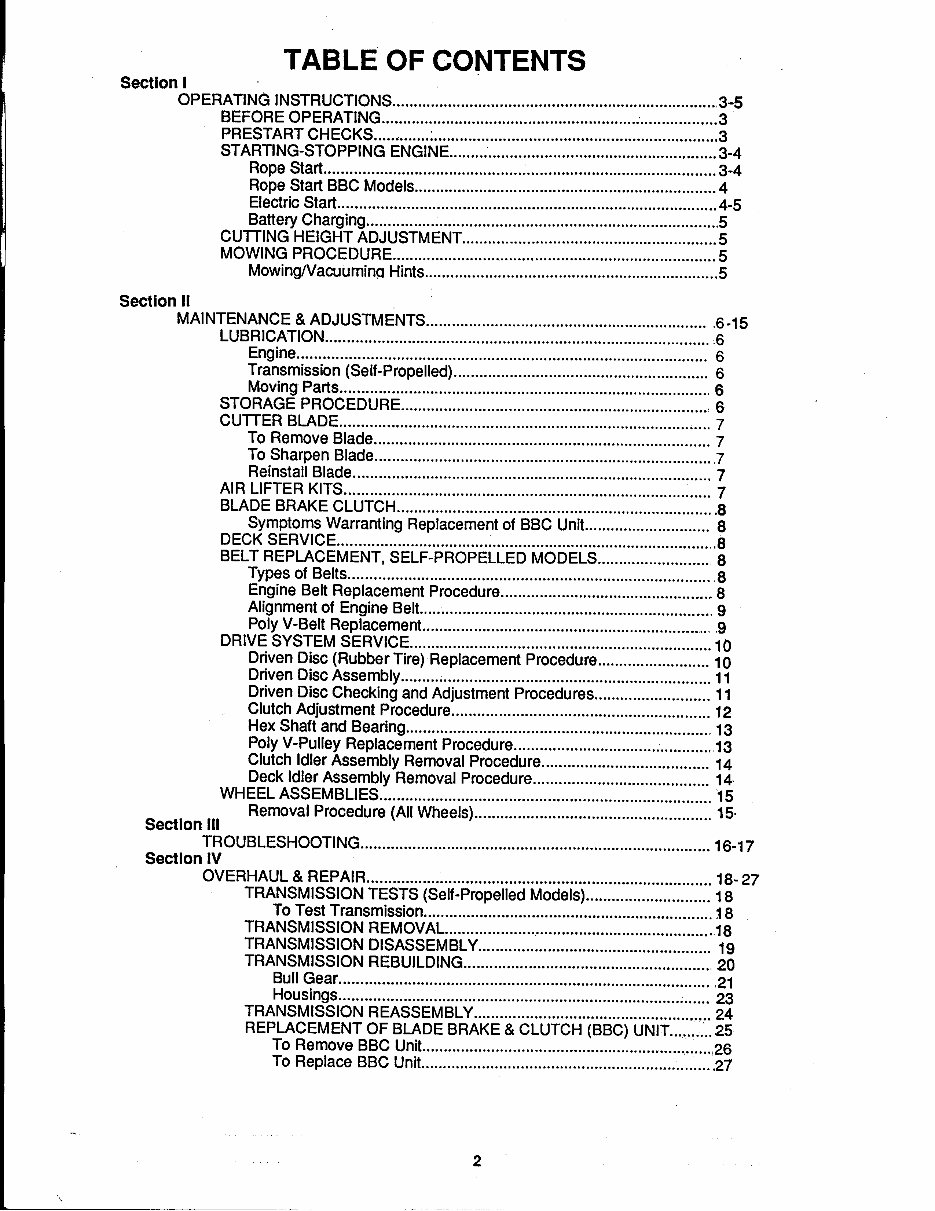 Snapper Service Manual preview img 2