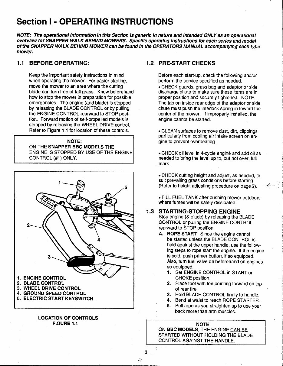 Snapper Service Manual preview img 3