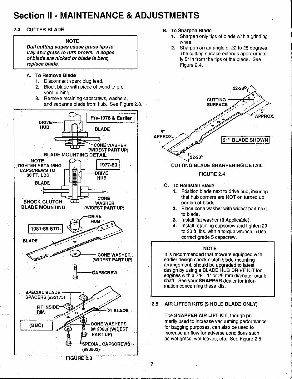 Snapper Service Manual preview img 7