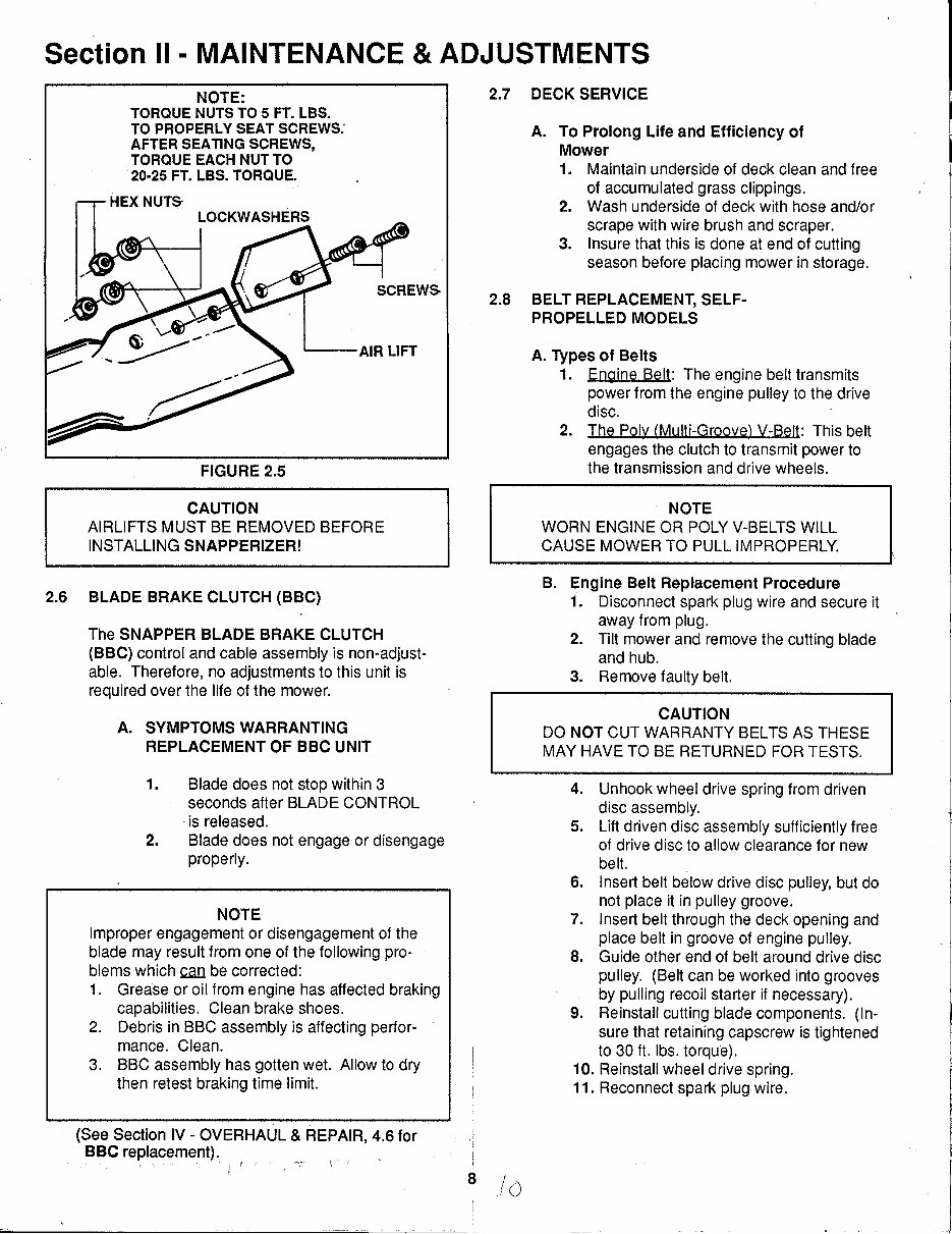 Snapper Service Manual preview img 8