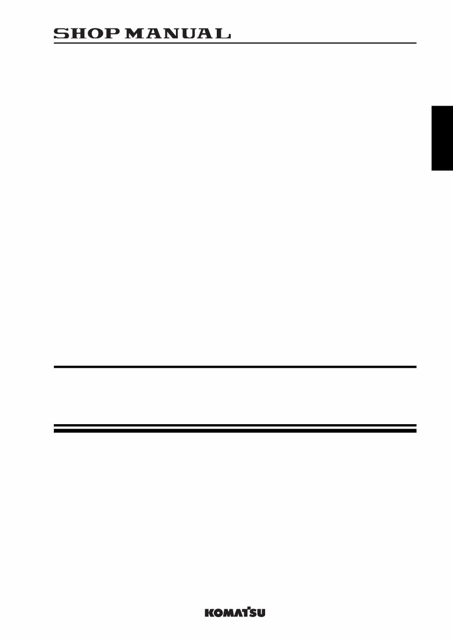 Komatsu WA380-6 Wheel Loader Service Repair Shop Manual (SN: 65001 and up) preview img 2