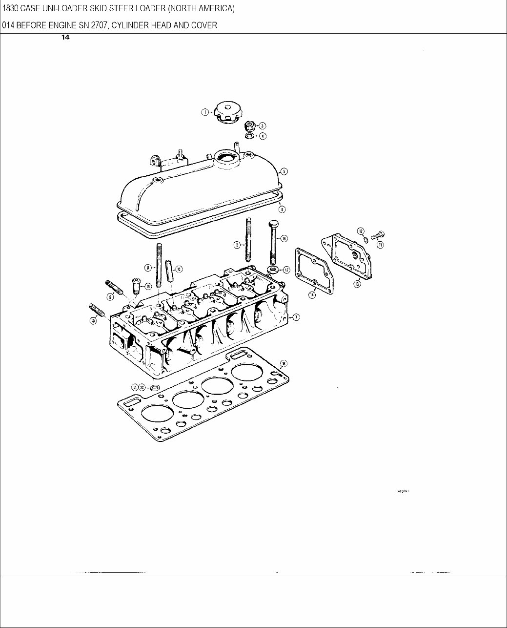 CASE 1830 Skid Steer Loader Parts Catalog Manual preview img 10