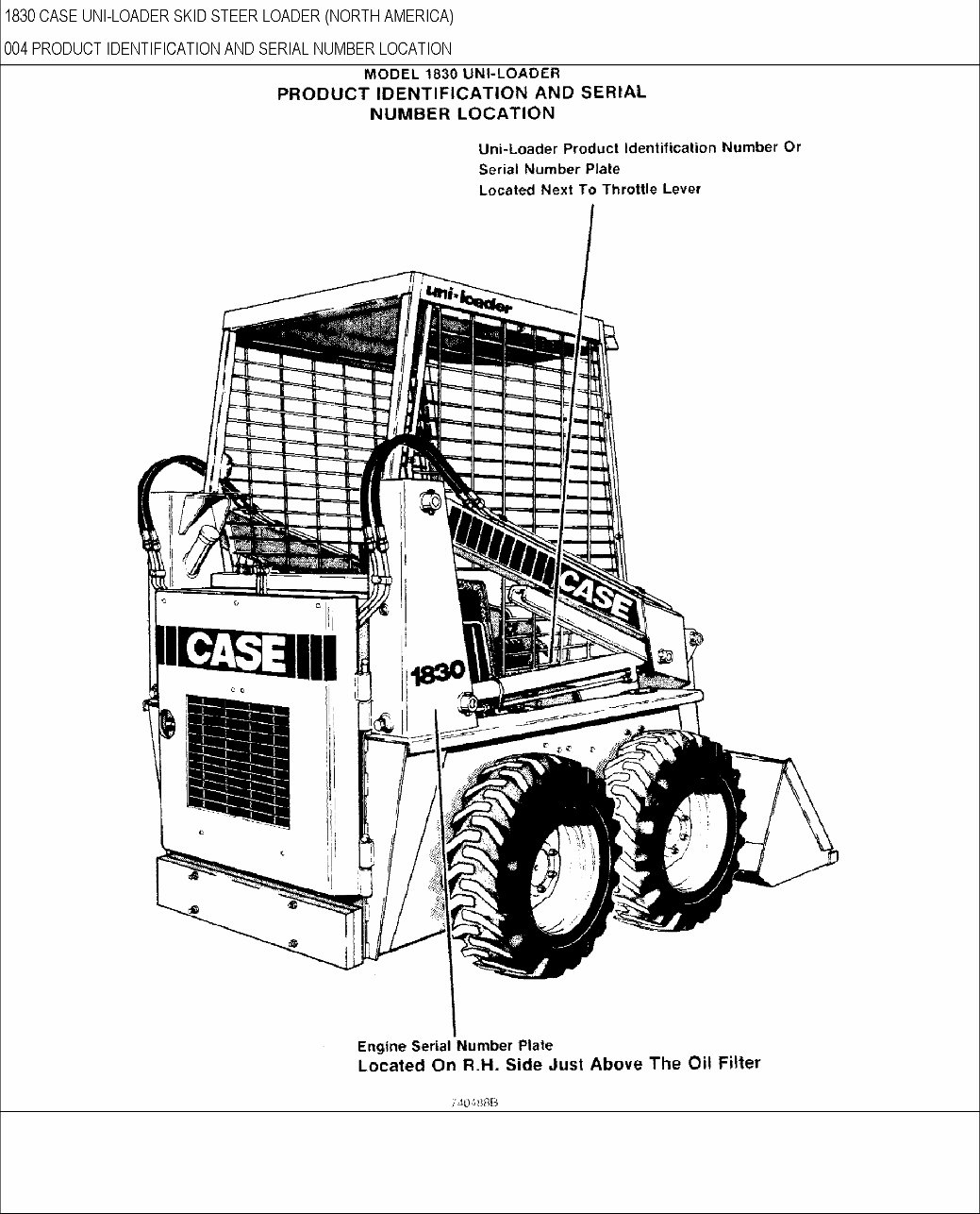 CASE 1830 Skid Steer Loader Parts Catalog Manual preview img 3