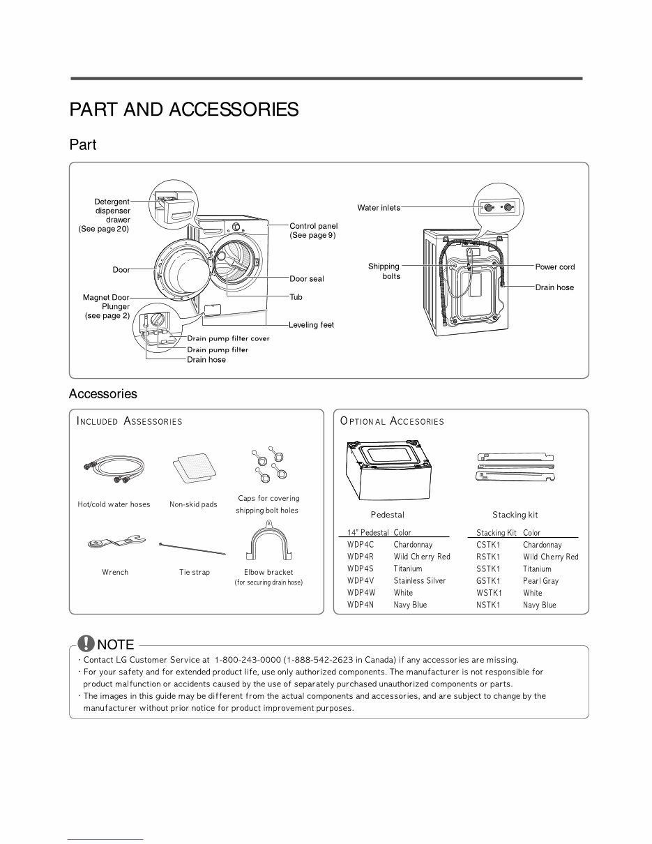 LG WM2650HRA Service Manual & Repair Guide preview img 7