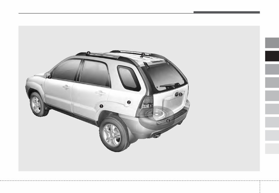2006 KIA Sportage Owners Manual preview img 9