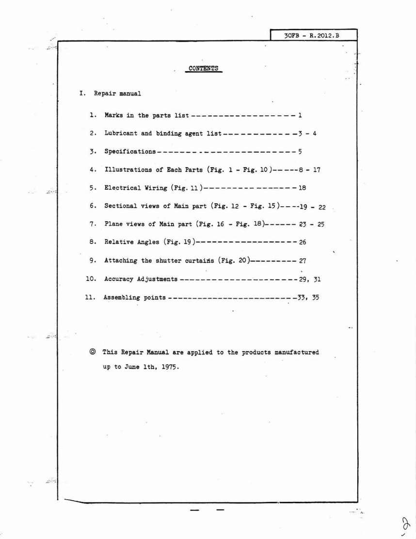 Nikon F2 Repair Manual & Parts List preview img 2