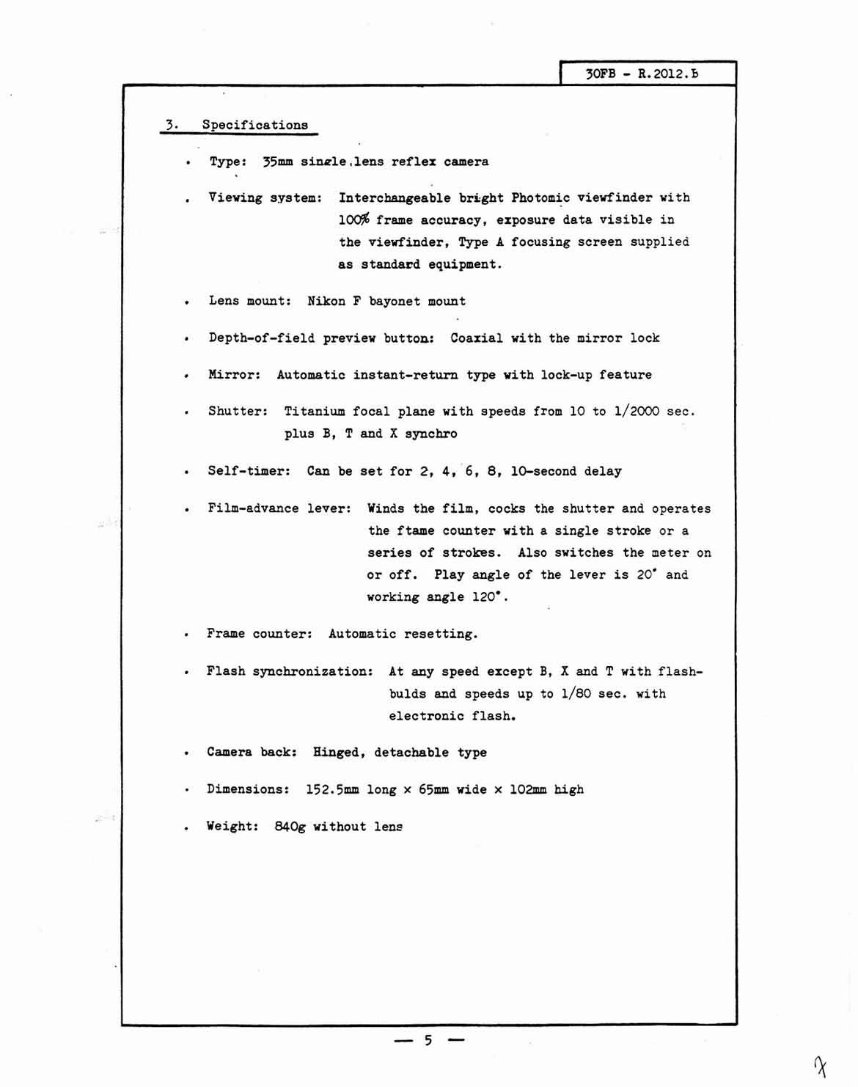 Nikon F2 Repair Manual & Parts List preview img 7