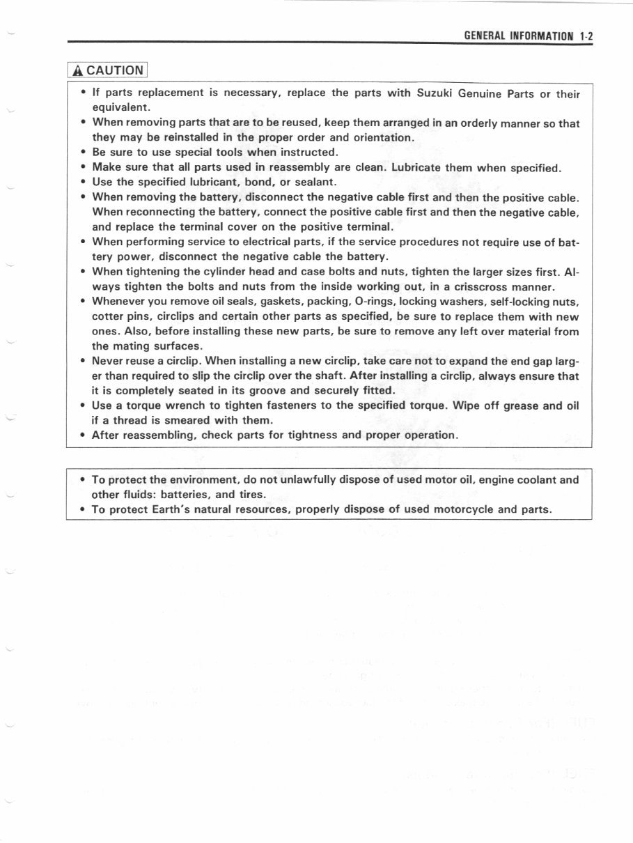 1997-2000 Suzuki GSXR 600 GSXR600 GSX-R600V GSX-R600W GSX-R600X Service & Repair Manual preview img 8