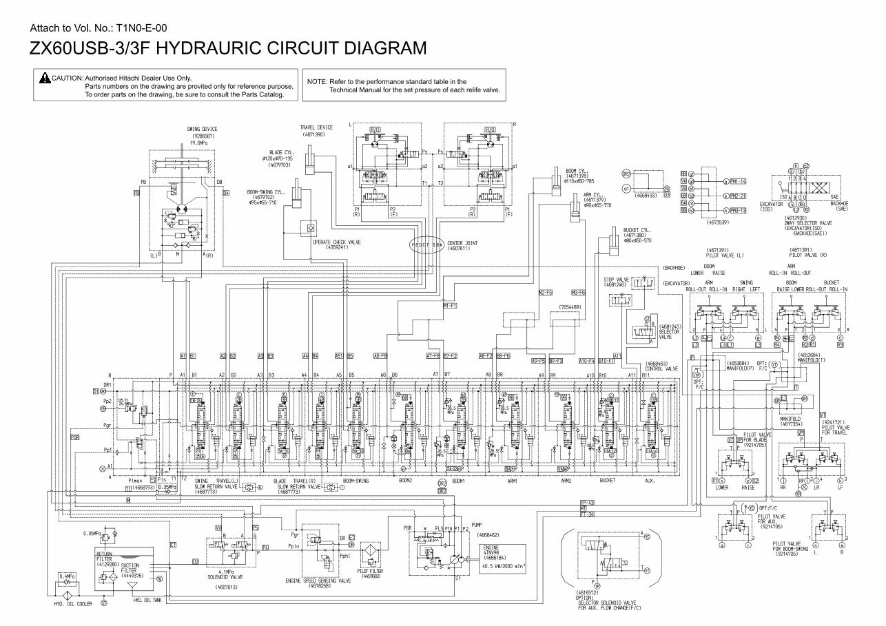 Hitachi Zaxis ZX 60USB-3 60USB-3F Excavator Service Repair Manual