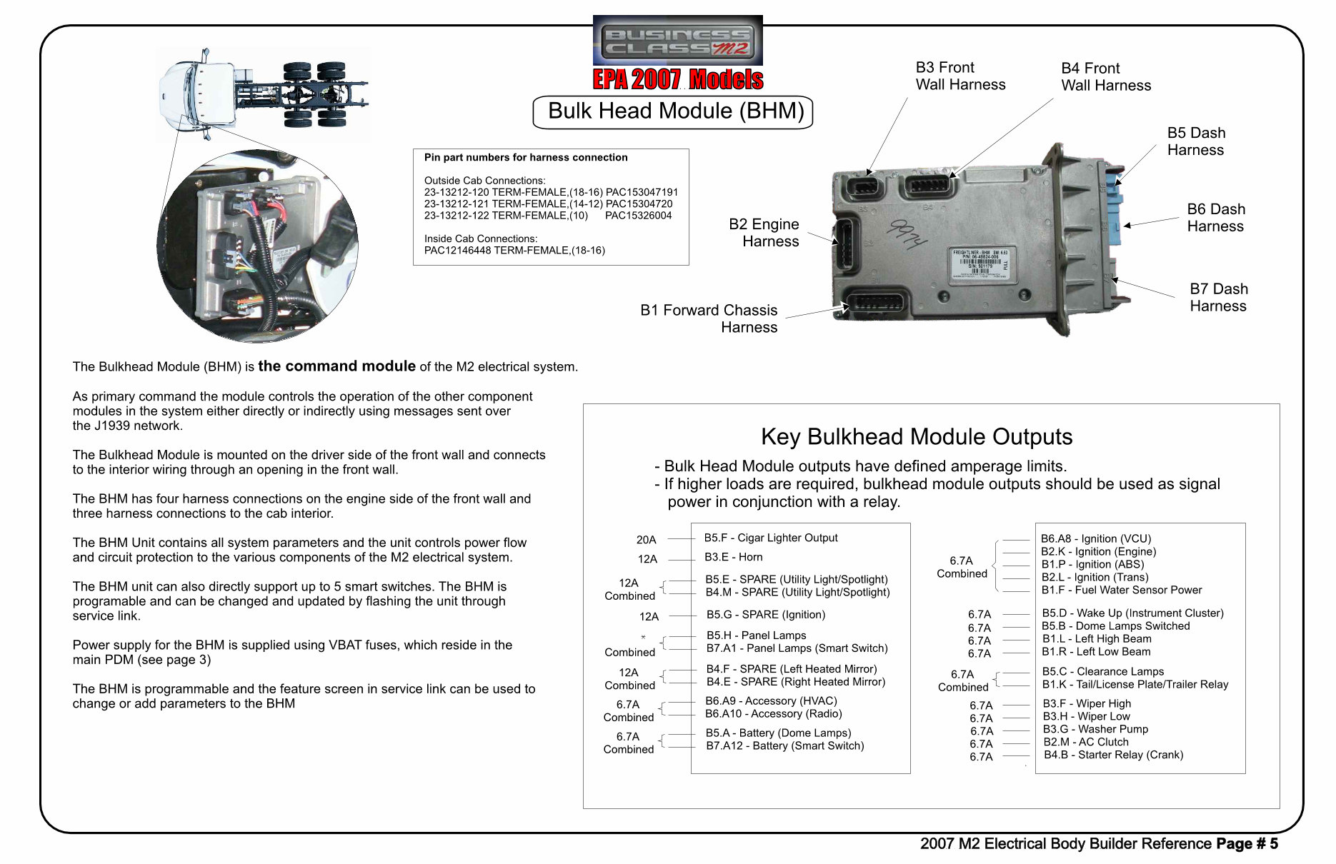 2007 Freightliner M2 Electrical Body Builder Reference Guide preview img 6
