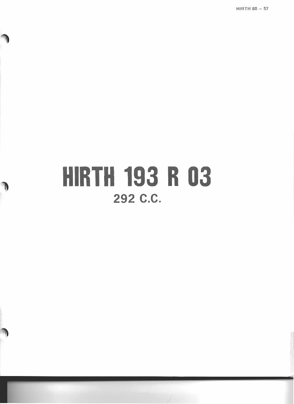 Hirth 292 single snowmobile engine parts manual preview img 1
