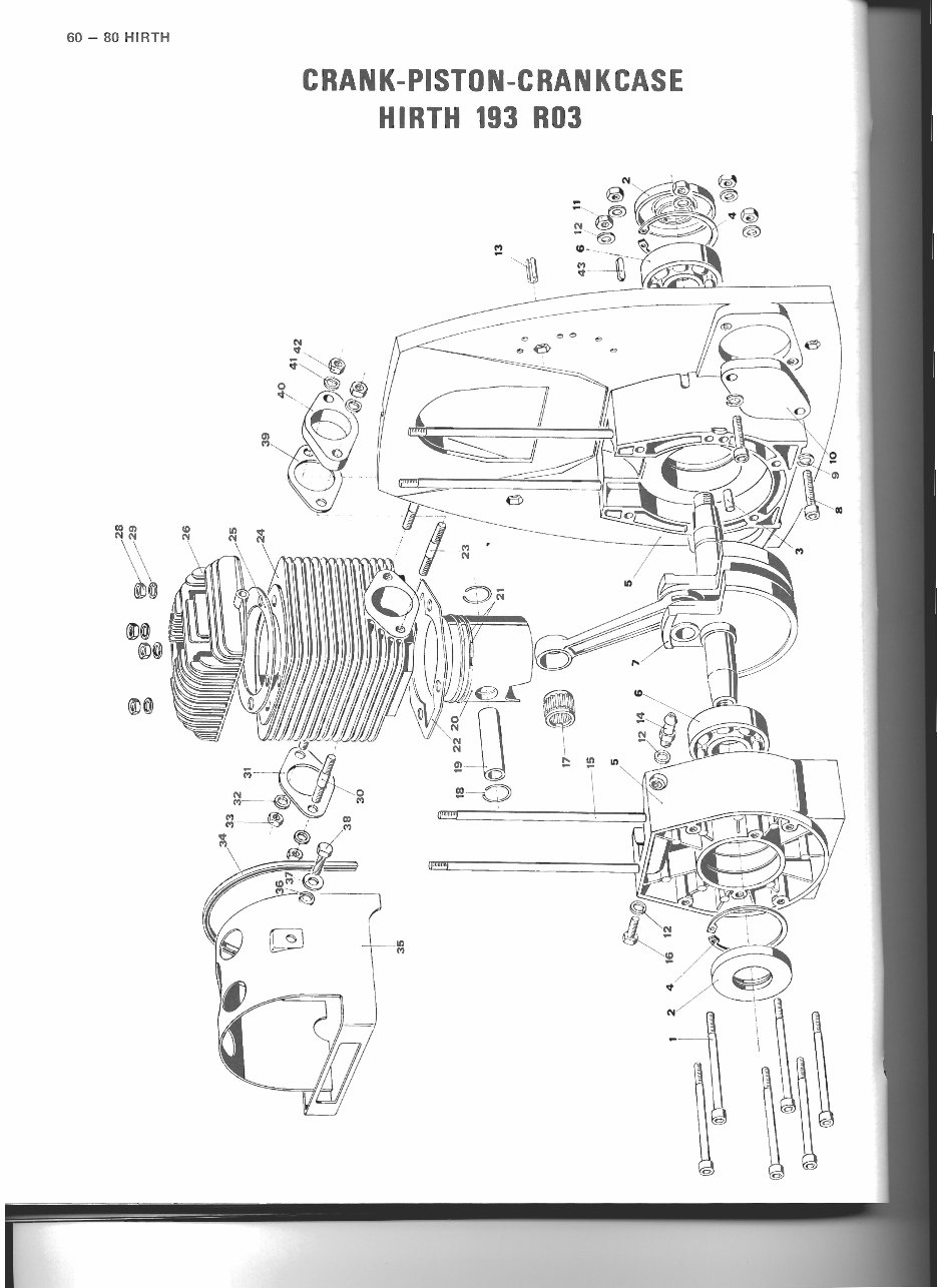 Hirth 292 single snowmobile engine parts manual preview img 4
