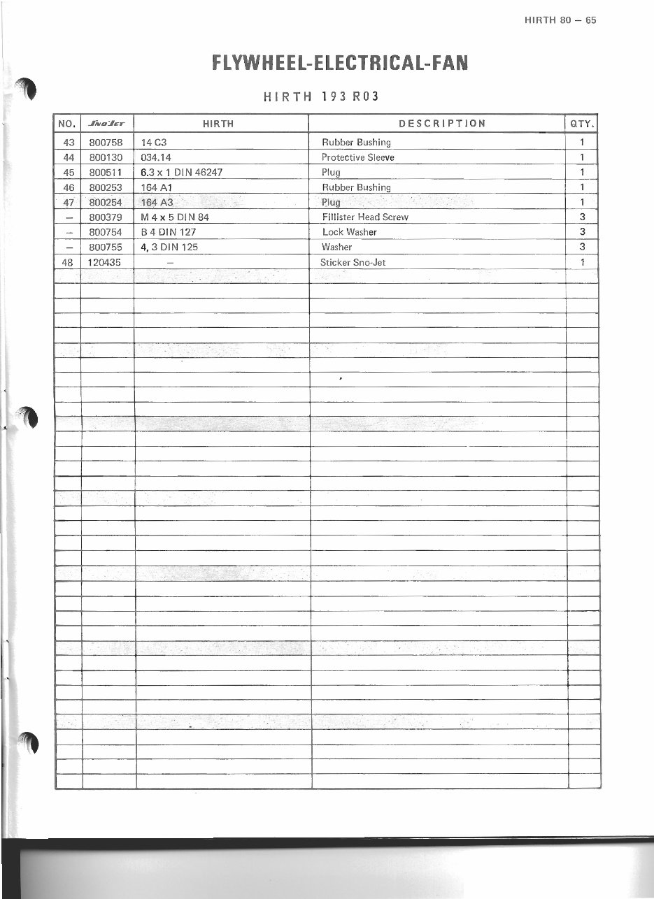 Hirth 292 single snowmobile engine parts manual preview img 9