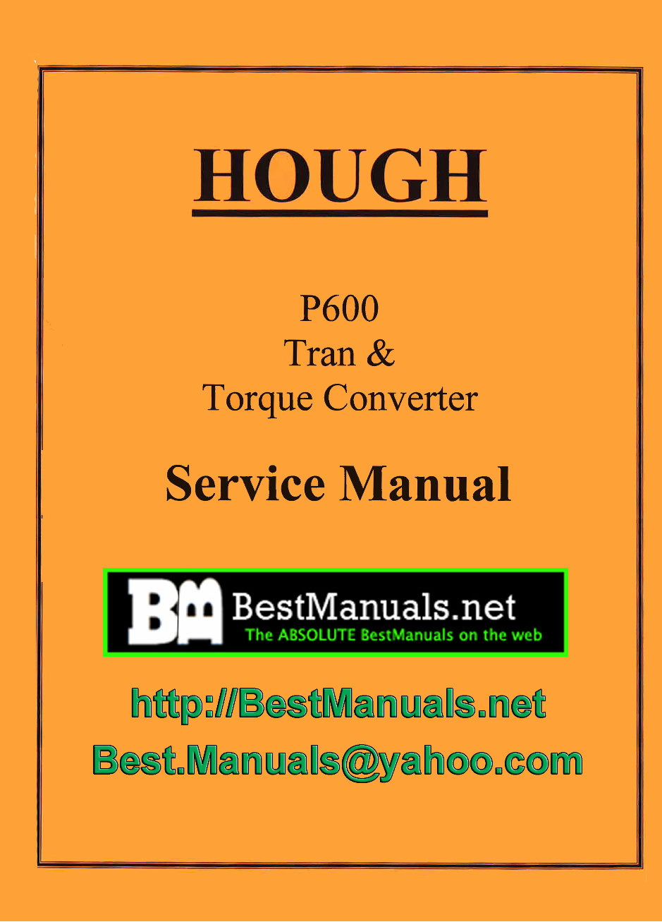 Hough P600 Transmission Service & Repair Manual preview img 1