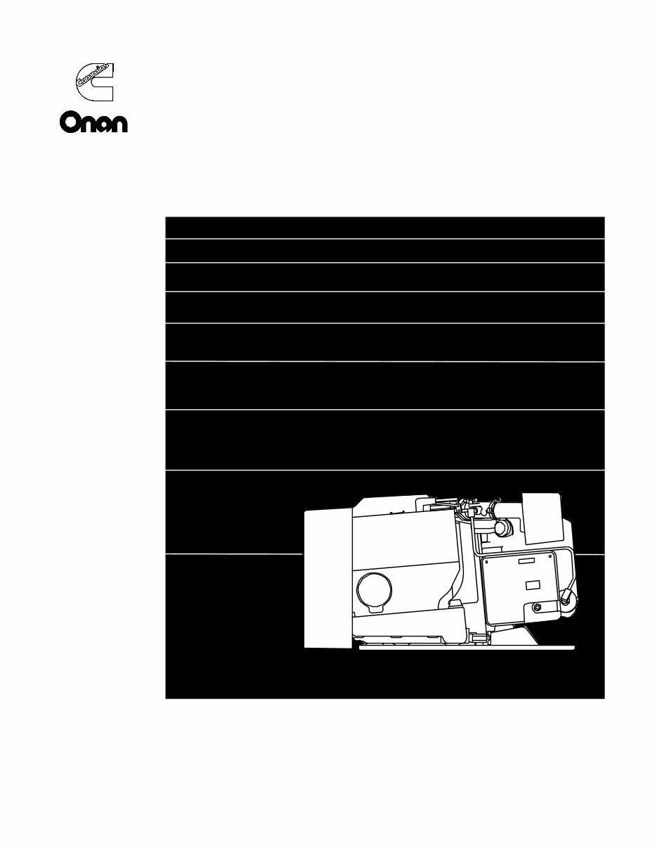 Onan BGD & NHD Generator Sets Spec H Service Manual Cummins Generator Repair Book 965-0500 preview img 2