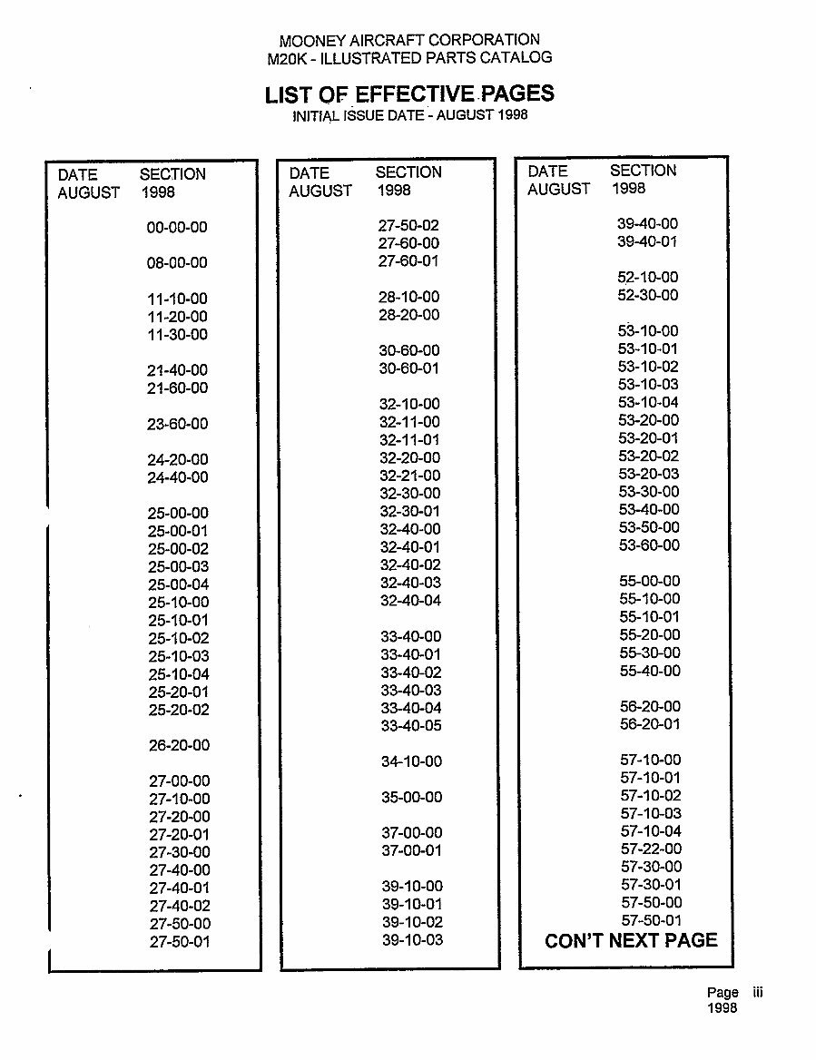 Mooney M20K Service Workshop Manual & Parts Manuals M20-K - preview img 5