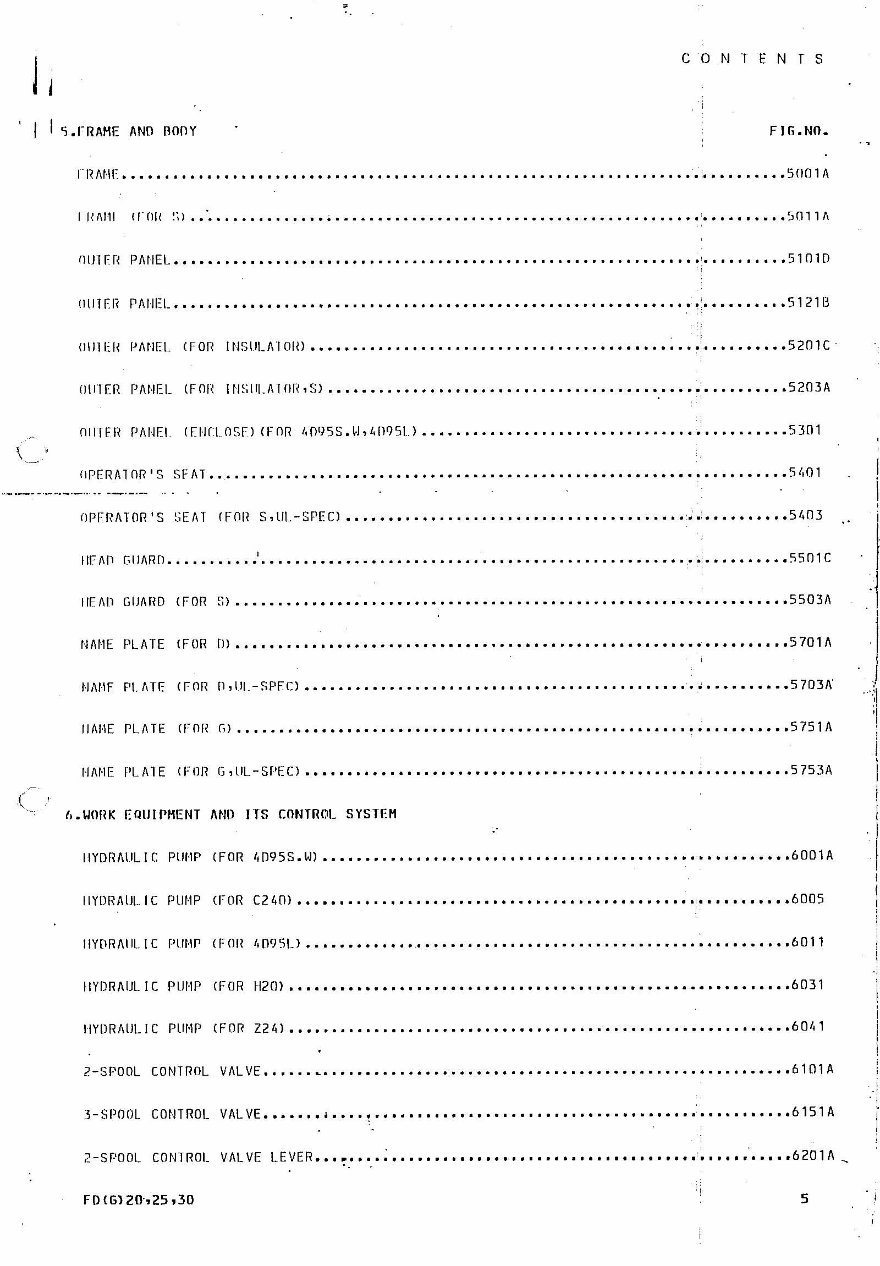 KOMATSU FG20 FD20 MORE Parts Part IPL Manual preview img 9