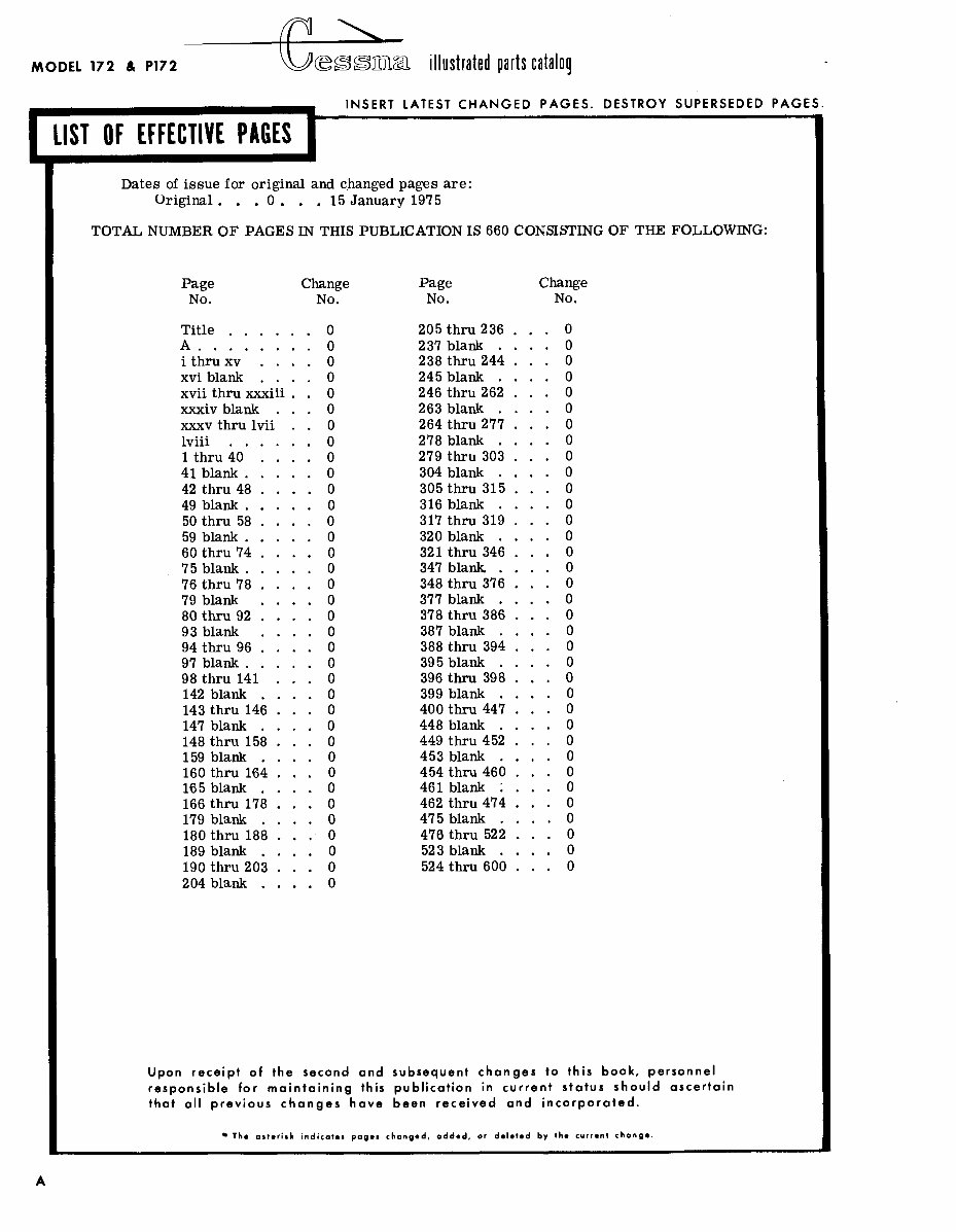 1963-1974 Cessna 172 Parts Catalog preview img 2