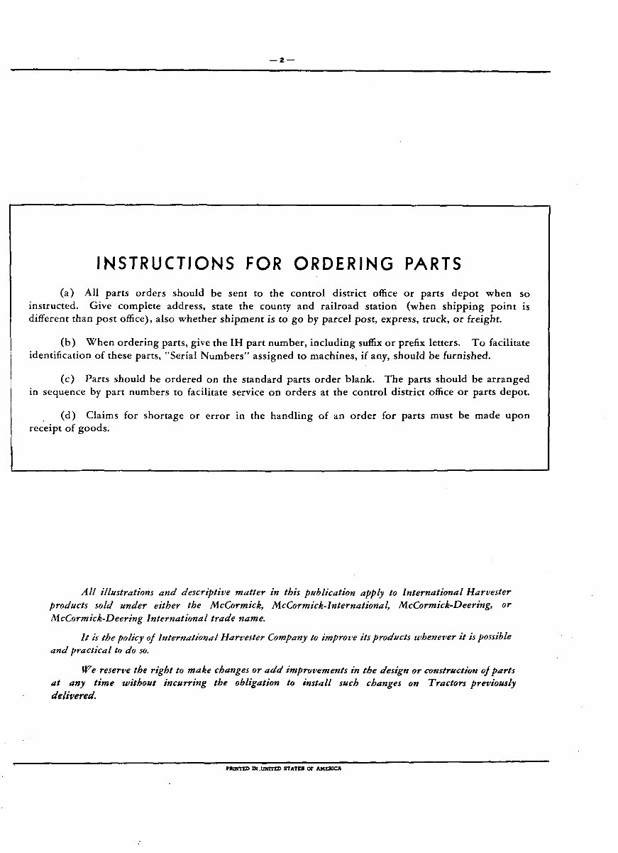 Farmall C Parts Catalog TC-38-C Part Manual Tractor IH preview img 5