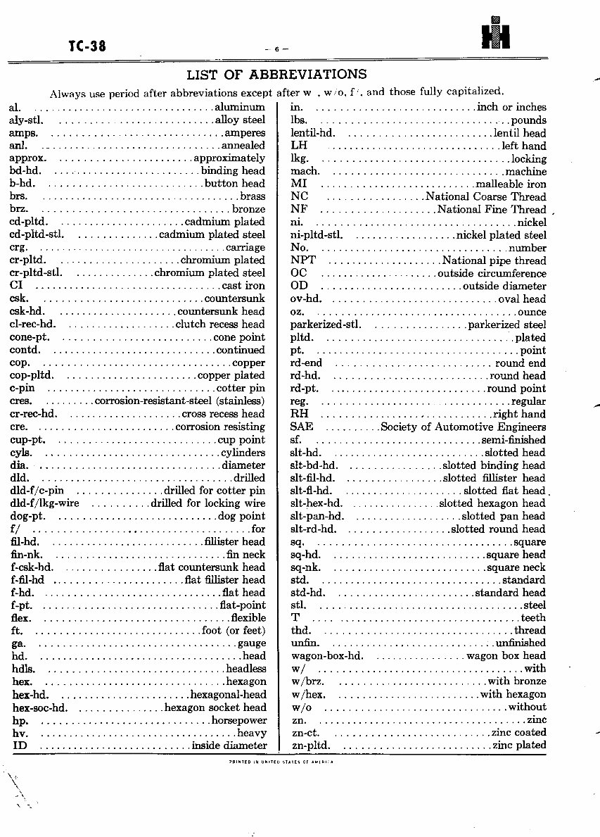 Farmall C Parts Catalog TC-38-C Part Manual Tractor IH preview img 9