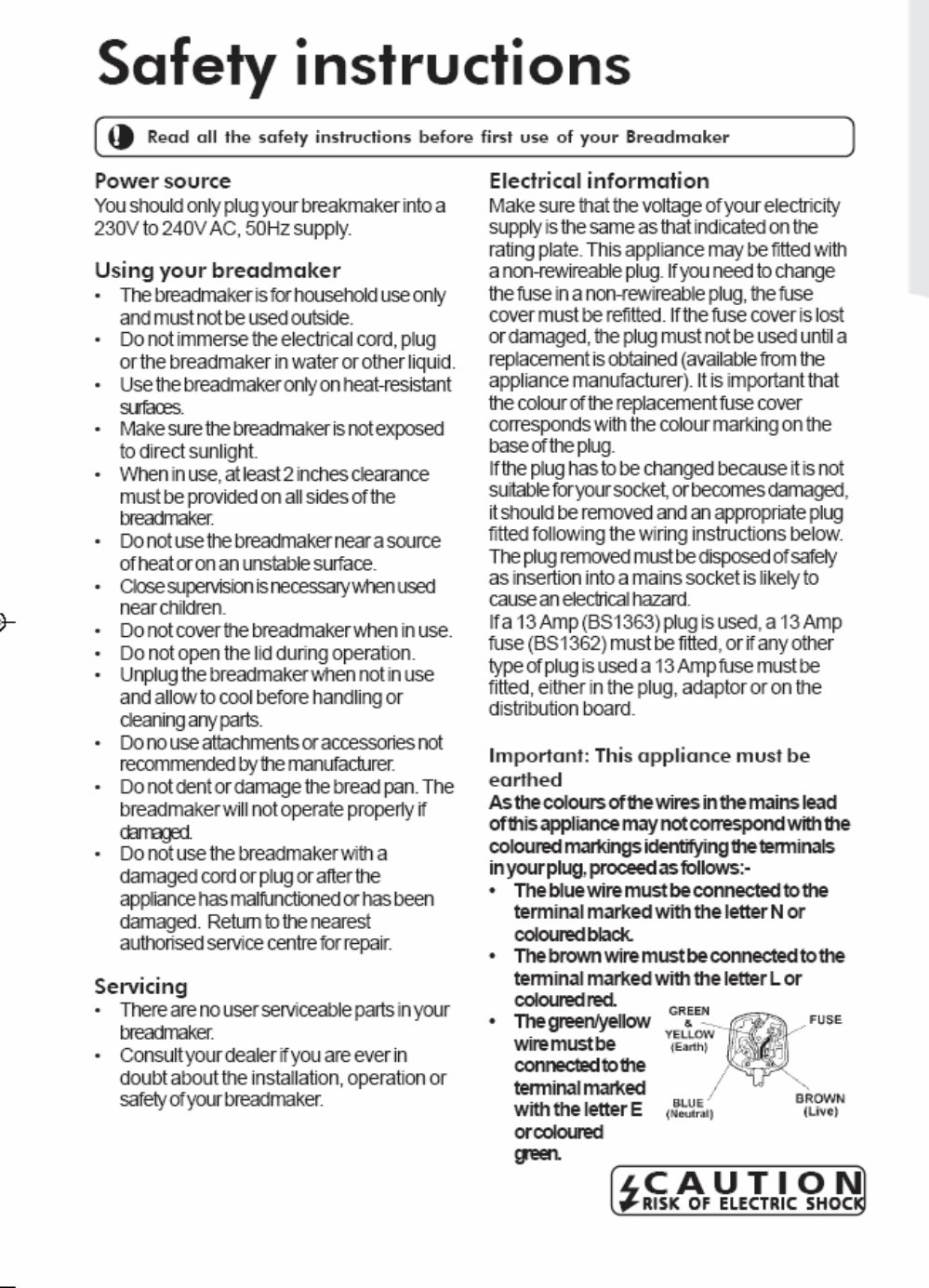 Cookworks Breadmaker Parts Model B0906 Instruction Manual Recipes preview img 2