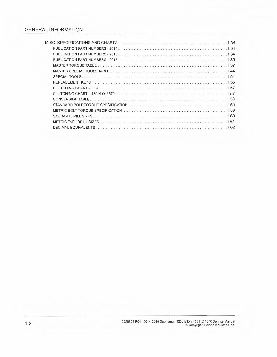2014-2015 Polaris Sportsman 570 ATV Service & Repair Manual preview img 10