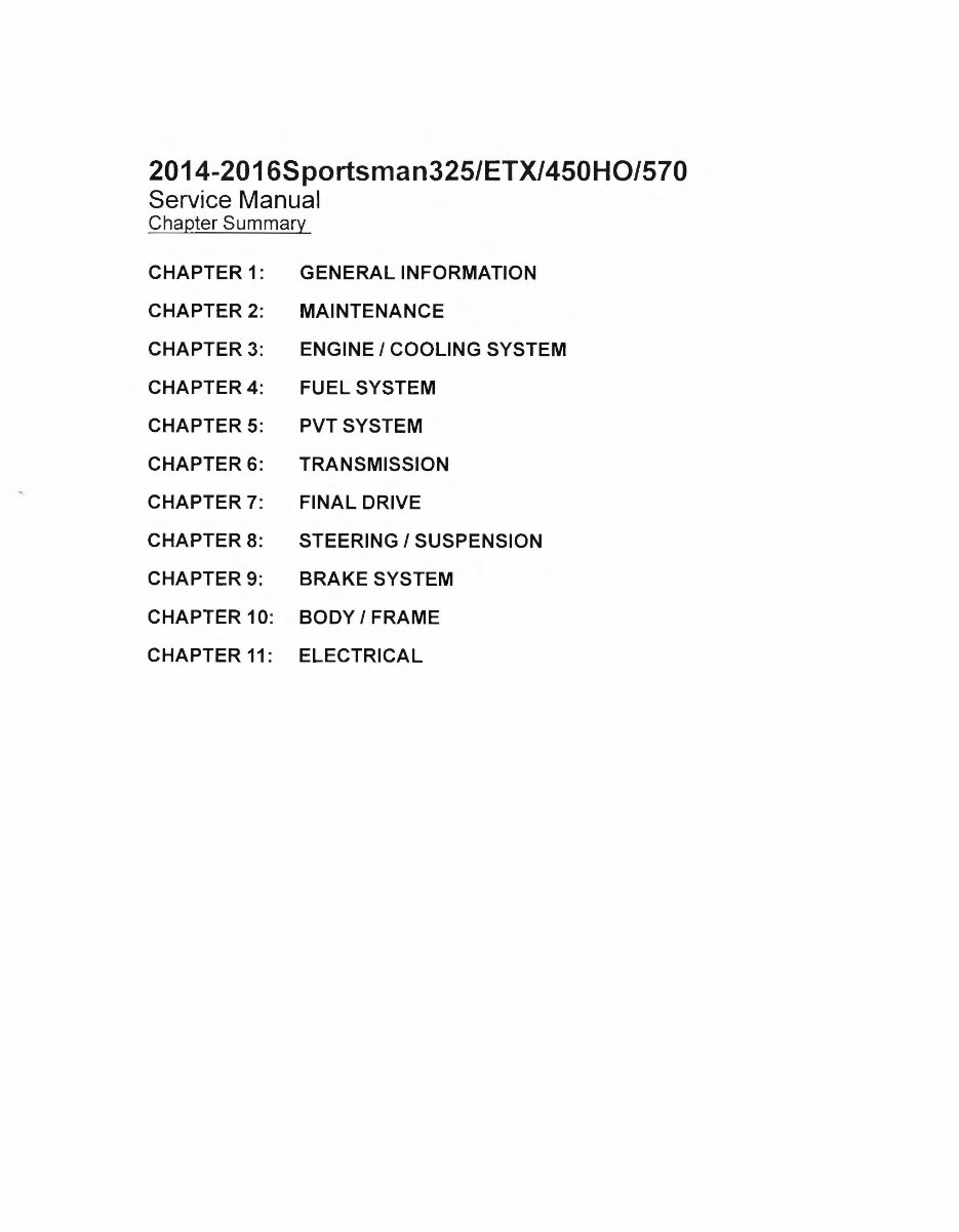 2014-2015 Polaris Sportsman 570 ATV Service & Repair Manual preview img 7