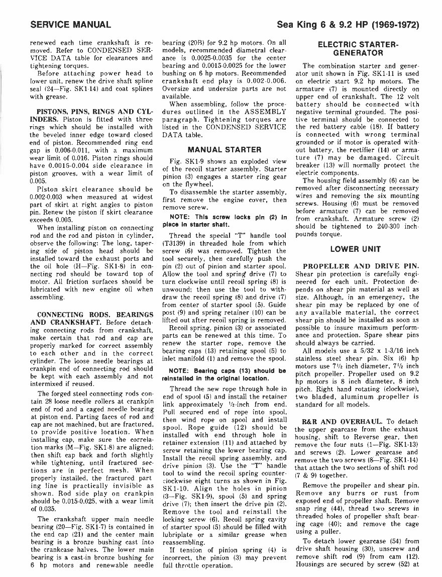 1970-1984 Sea King 3.5HP to 55 HP Outboard Service & Repair Manual preview img 10