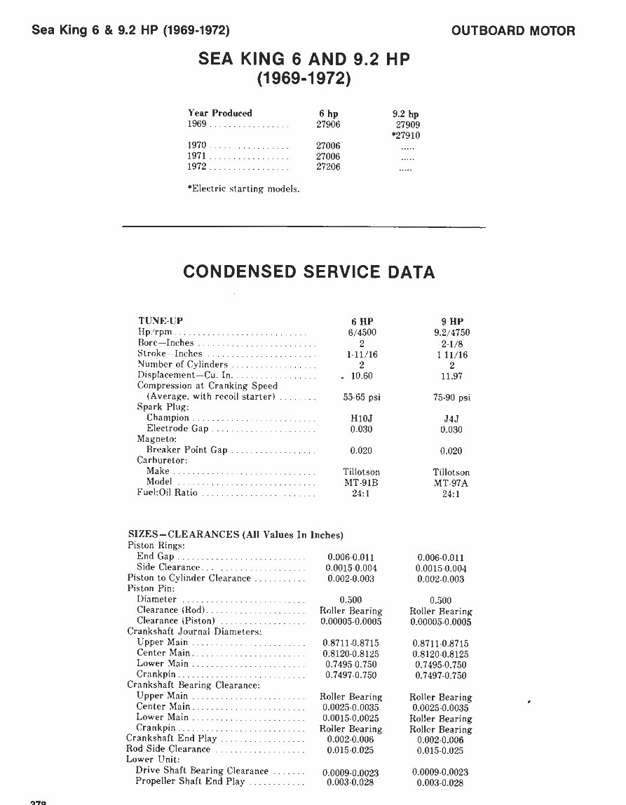 1970-1984 Sea King 3.5HP to 55 HP Outboard Service & Repair Manual preview img 5