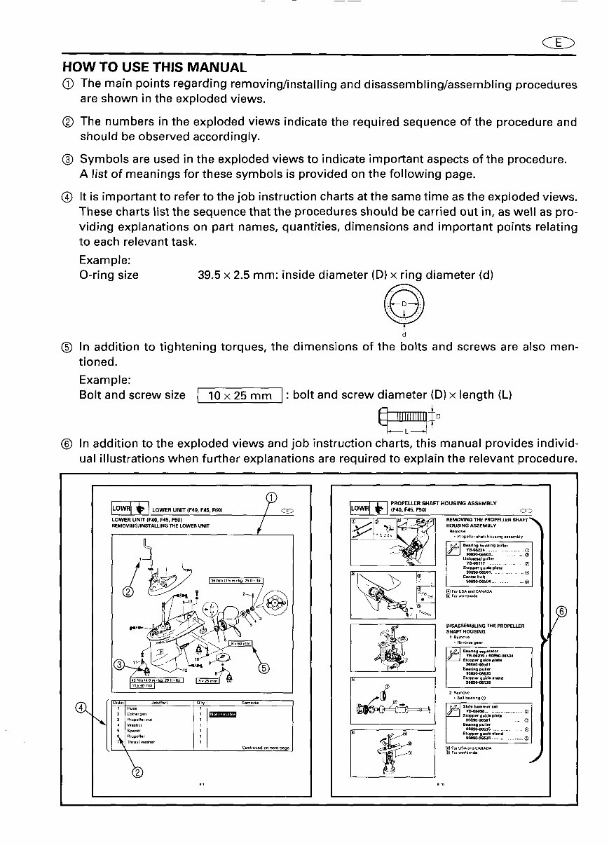 1999-2000 Yamaha F40 F45 F50 4-Stroke Outboard Repair Manual preview img 10