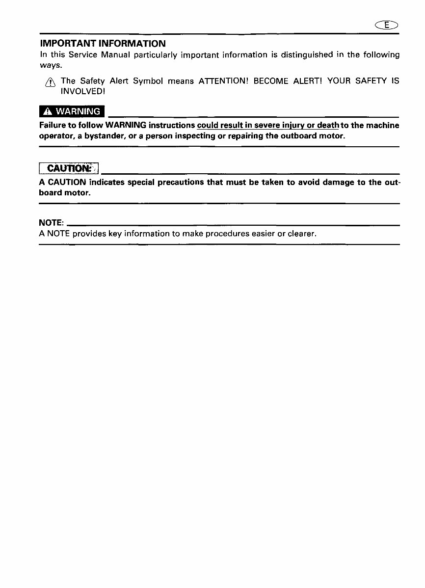 1999-2000 Yamaha F40 F45 F50 4-Stroke Outboard Repair Manual preview img 8