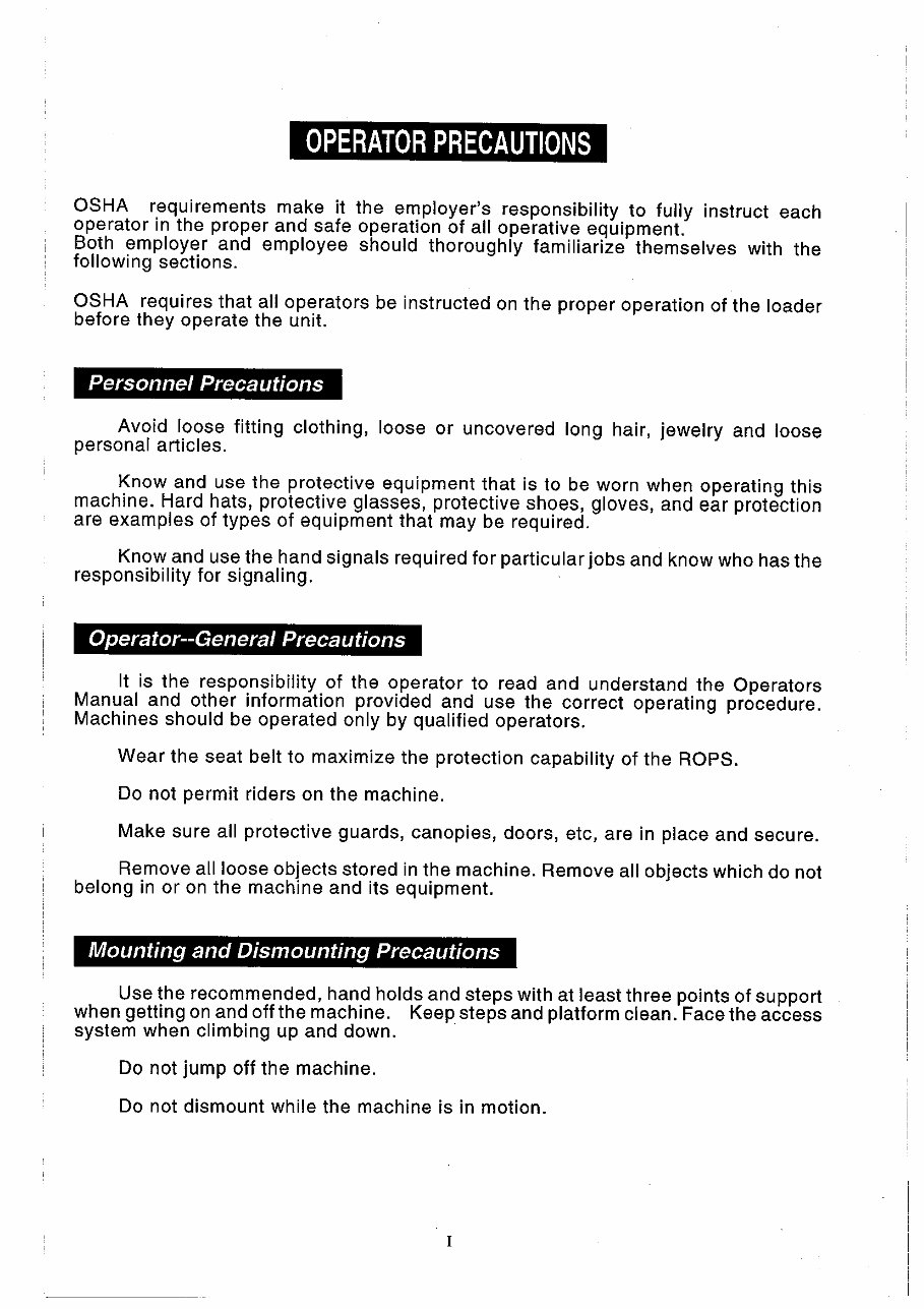 Takeuchi TL26 operators manual preview img 3