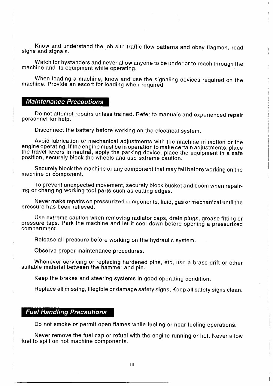 Takeuchi TL26 operators manual preview img 5