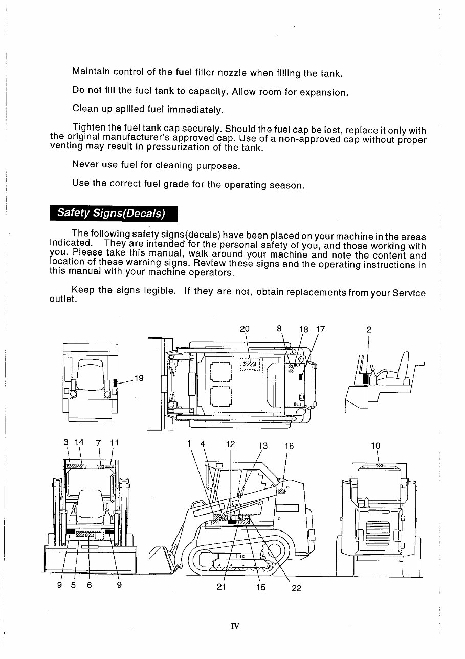 Takeuchi TL26 operators manual preview img 6